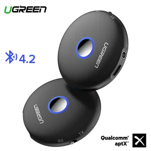Ugreen Bluetooth 4,2 передатчик приемник aptX адаптер 3,5 мм разъем аудио для наушники для телевизора PC музыкальный рецептор AUX Bluetooth 3,5 мм - изображение