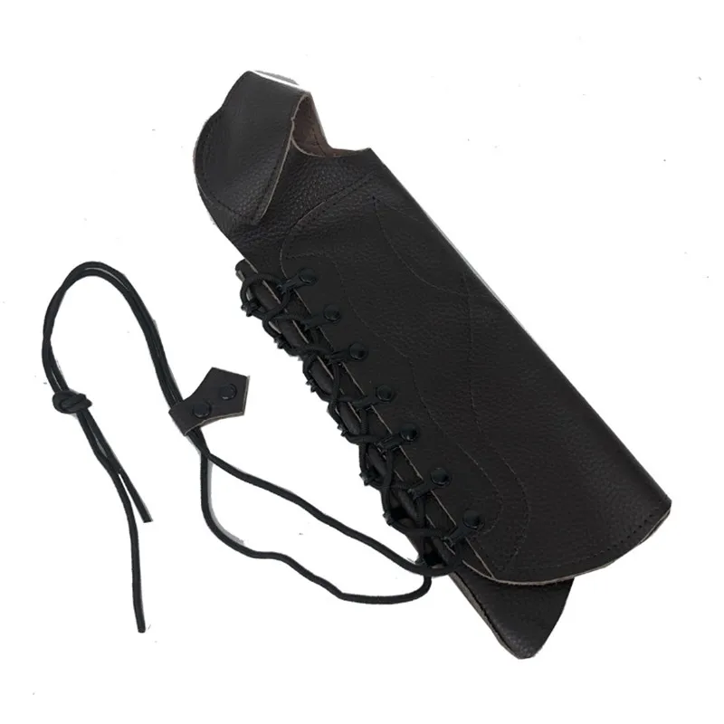 

Cowhide Genuine Leather Adjustable archery Arm Guard Protection Accessory For Hunting Practice Protection Safe Strap Armband