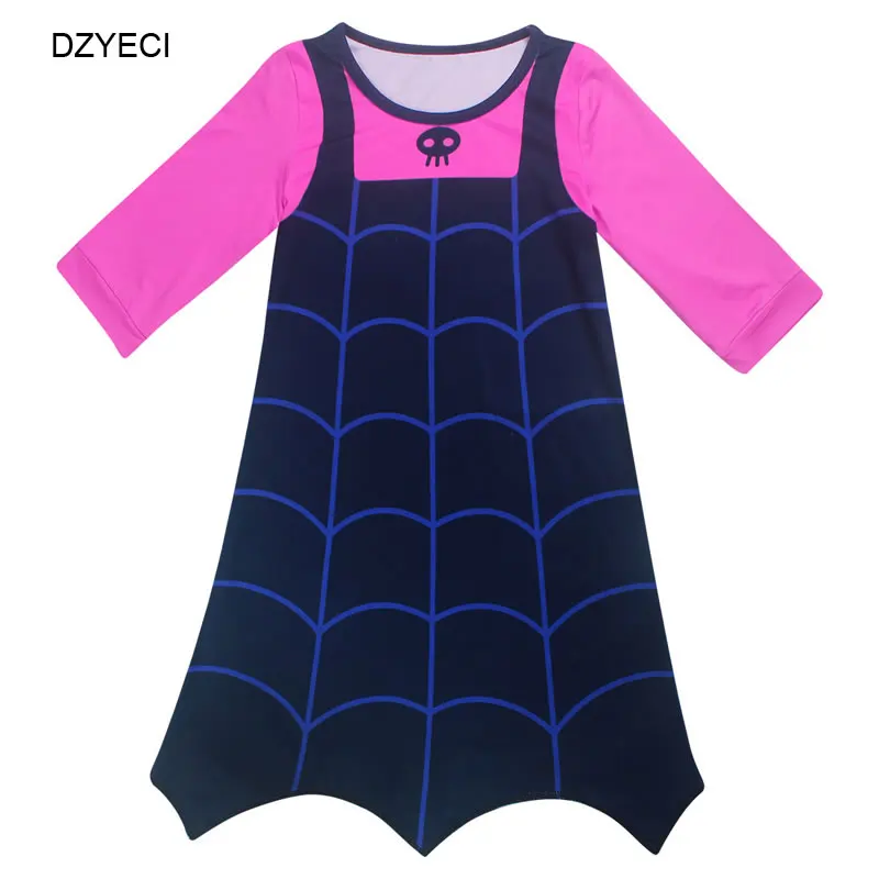 Disfraz Vampirina/костюм для девочек; платье на Хэллоуин; детская маска; повязка на голову; эксклюзивное детское платье; Elza vetement enfant fille; Маскировка