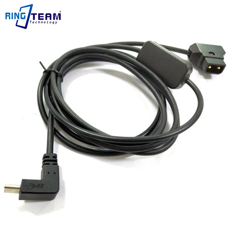 1,8 M P-Tap D-Tap для регулируемого кабеля usb type-C с прямым углом для GoPro HERO7 6 5 Black HERO(3 '
