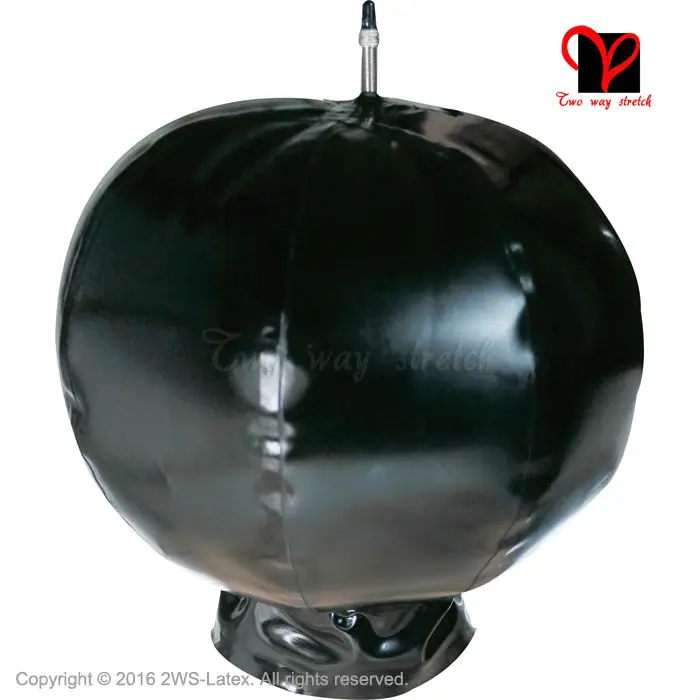 Buy Latex Inflatable Hoods Sexy Black balloon Cocoon