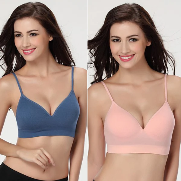 

Sexy Women's Sports Bra Fitness Seamless Pad Support Vest Running Gym Stop Sweat Quick Dry Short Vest New