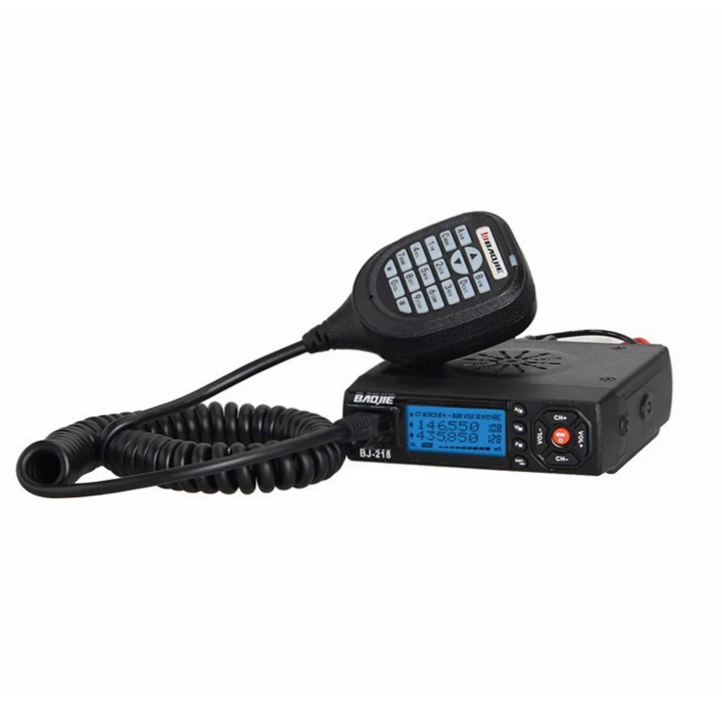 BAOJIE BJ-218 мини-автомобиль Walkie Talkie 10 км 25 Вт двухдиапазонный VHF/UHF 136-174 МГц 400-470 МГц 128CH мобильное радио автомобильный радиоприемопередатчик - Цвет: factory standard