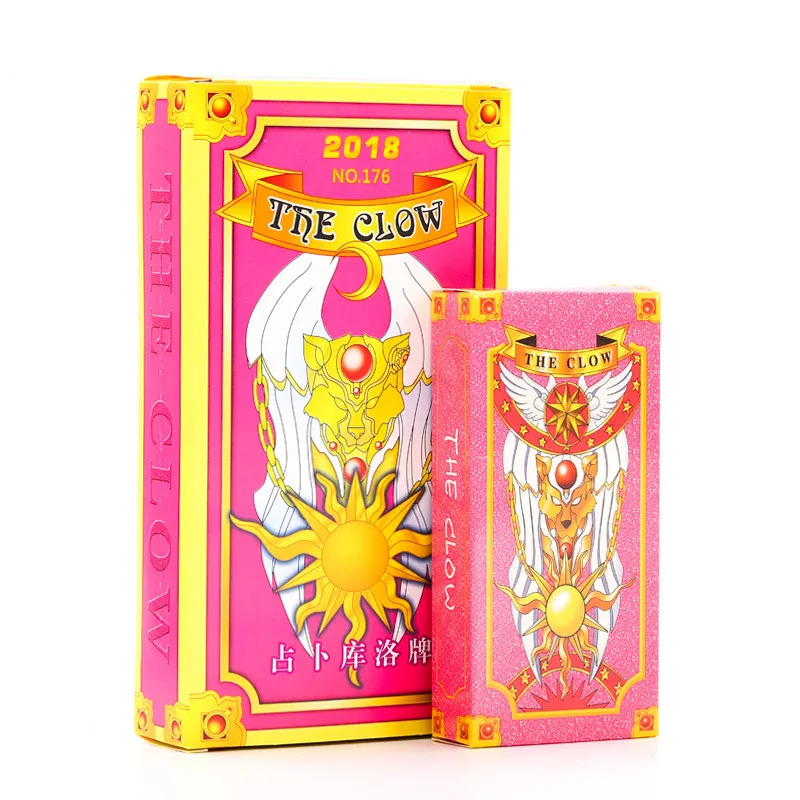 Два размера аниме Cardcaptor Sakura Clow Card косплей реквизит KINOMOTO SAKURA Card Captor карты с Сакурой Таро 55 шт. 2 цвета