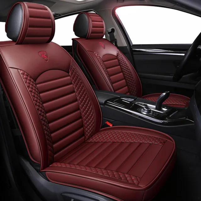 Новые кожаные универсальные чехлы на сиденья для nissan almera classic g15 n16 bluebird sylphy 2010 2009