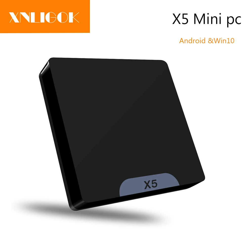 

Mini PC x5-Z8350 Smart TV box Quad Core Win10 Android 5.1 2GB 32GB 1080P BT4.0 USB 3.0 5GWiFi HD X5 TV Box