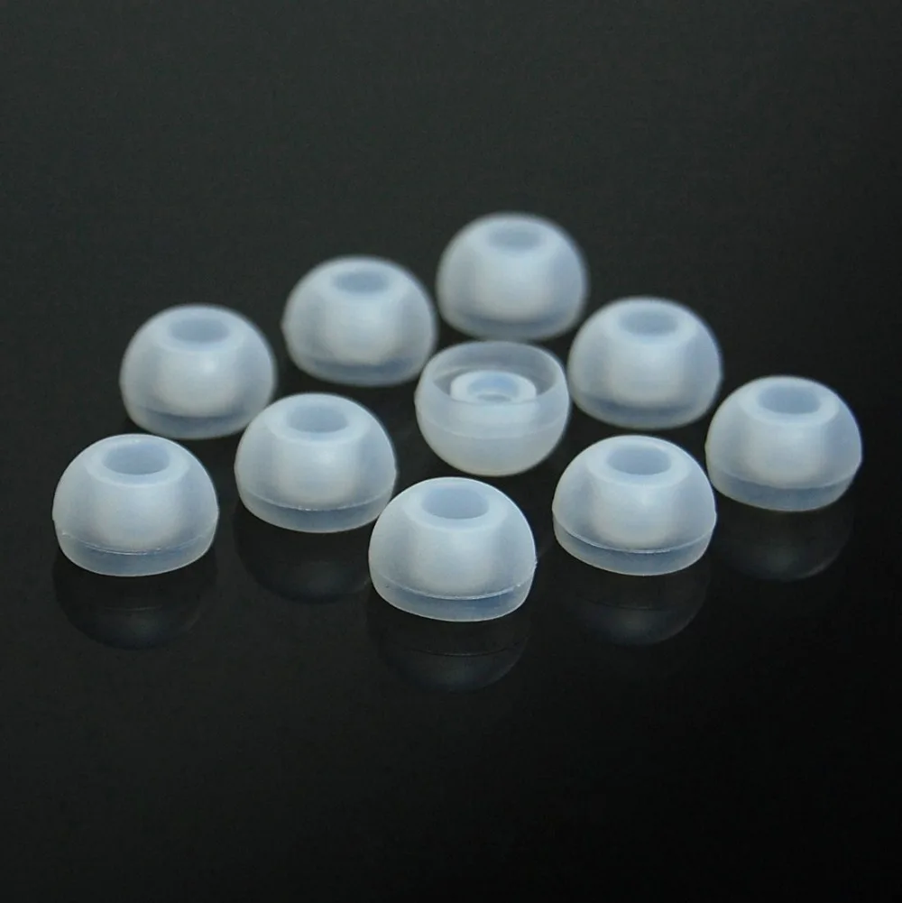

5 Pair Large Clear Silicone Replacement Ear Buds Tips for Sony Sennheiser Plantronics TDK Phillips Panasonic Denon Griffin JVC
