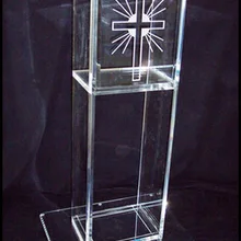 Настольный акриловый Подиум портативный Lectern Clear Conference School Podium