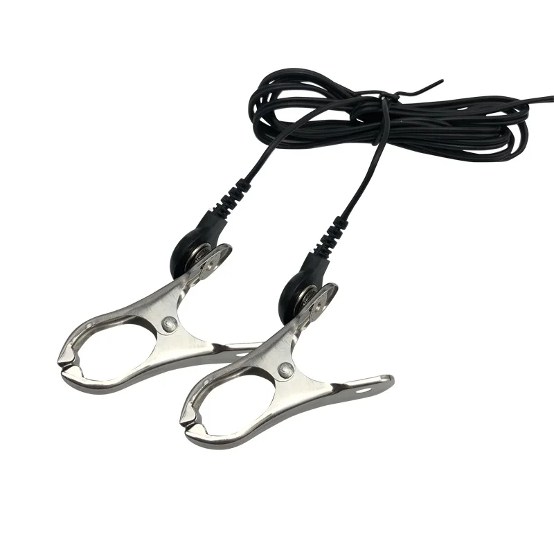Electro shock nipple clamps clips breast BDSM Bondage Restraint Fetish penis lock electric medical Themed sex toy electric sex toys