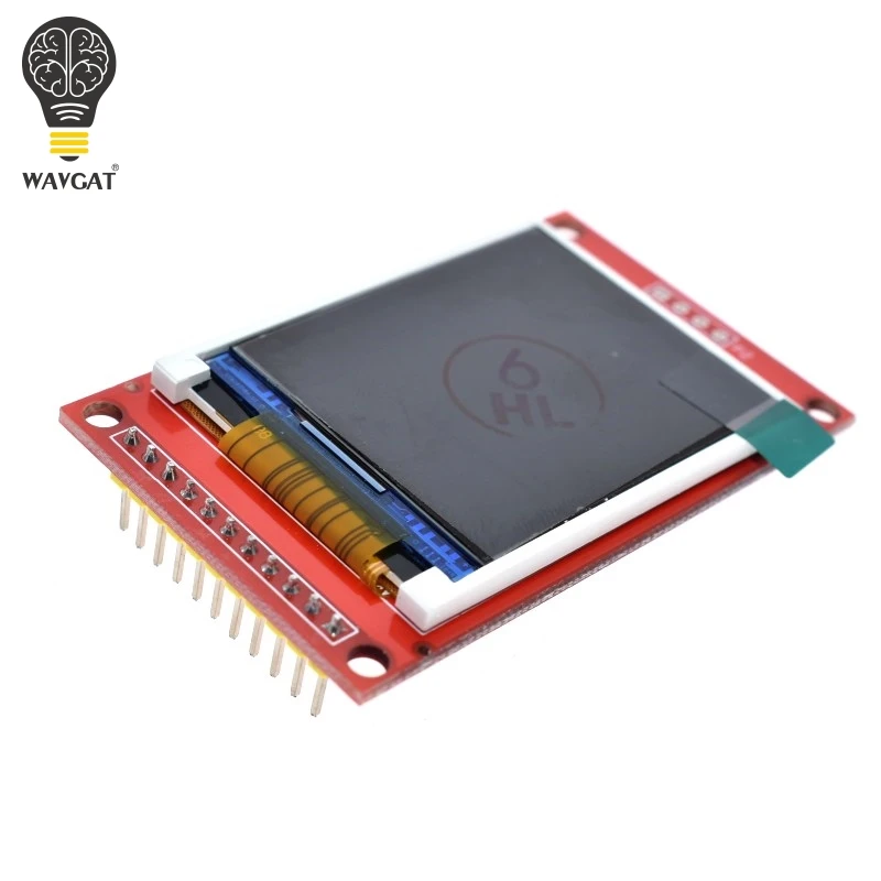 

WAVGAT 1.8 inch TFT LCD Module LCD Screen SPI serial 51 drivers 4 IO driver TFT Resolution 128*160 1.8 inch TFT interface