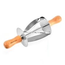 Нержавеющая сталь Роллинг резак тесто для изготовления круассан, хлеб колеса тесто нож для теста Diy деревянная ручка выпечки кухонный нож