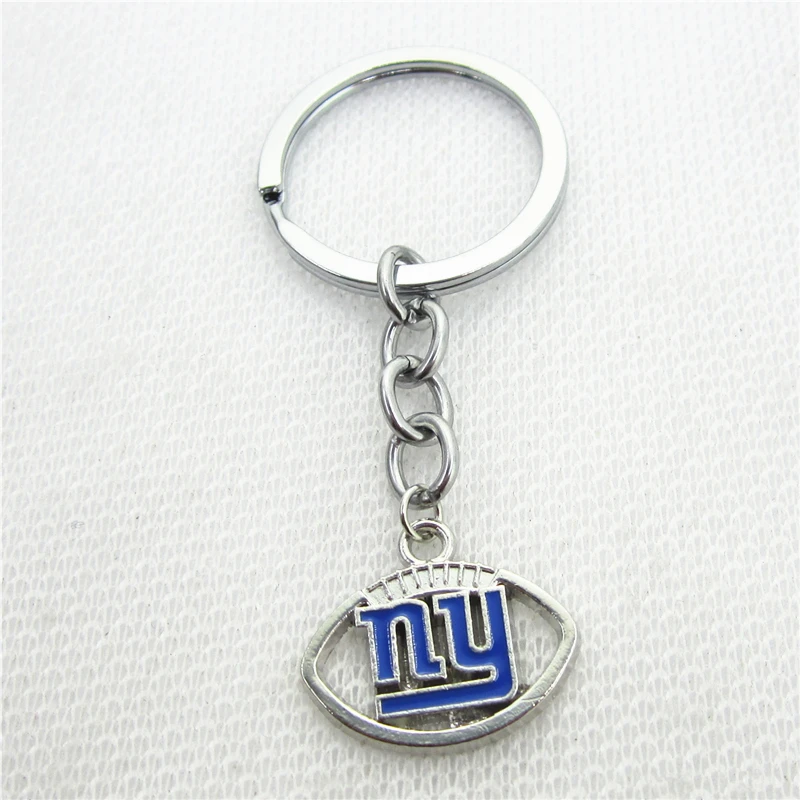 Hot selling 10pcs/lot Giants Keychains Keyring America Football Sport
