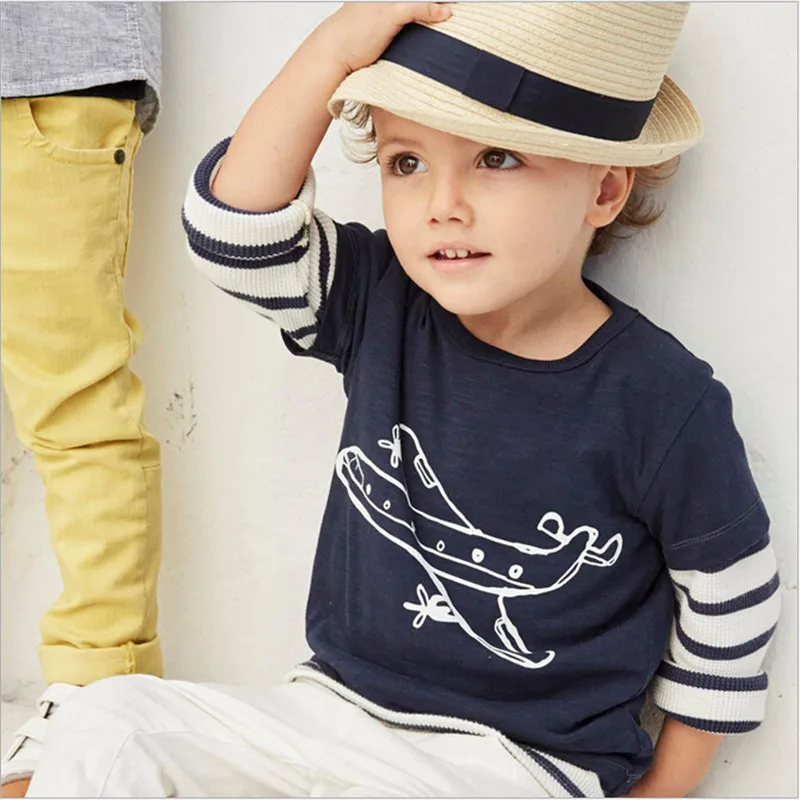 New T shirts for boys Quality 100 Cotton Baby Boys t shirt Children Clothing Long Sleeve Bebe