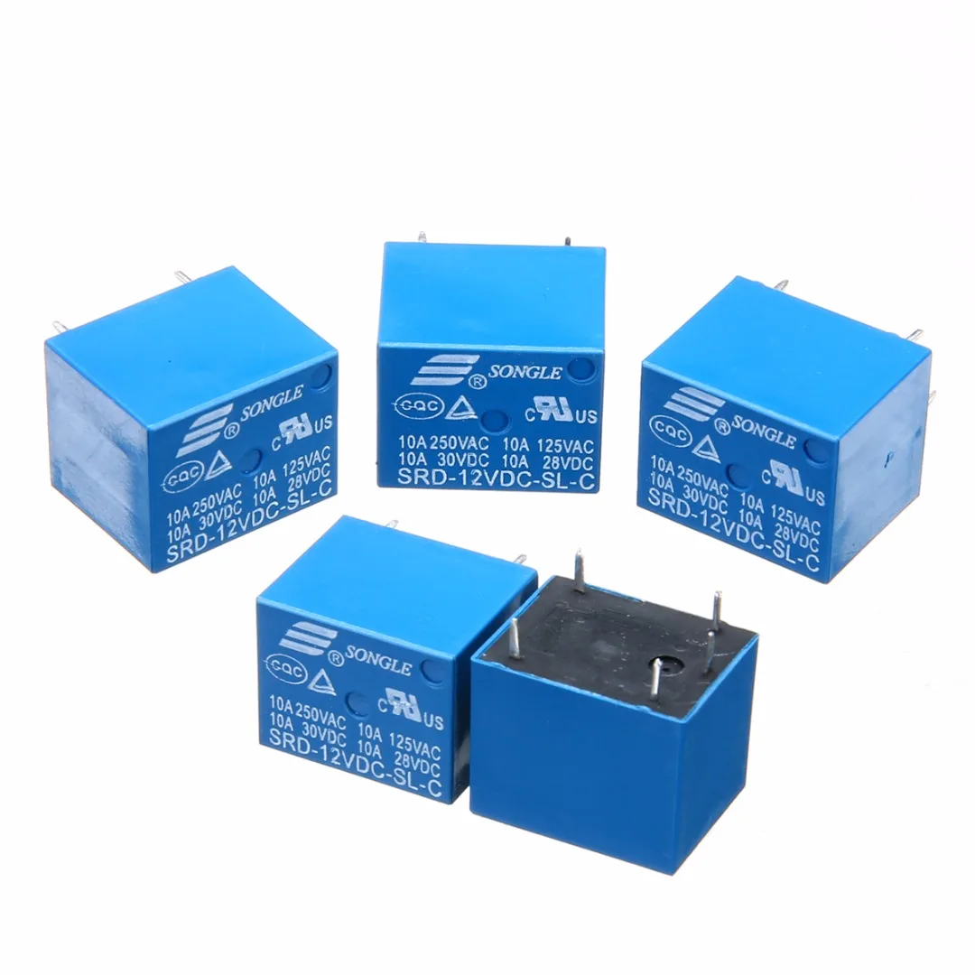 2pcs SRD-12VDC-SL-C RELAY T73-12V SONGLE 12V Power Relay brand new