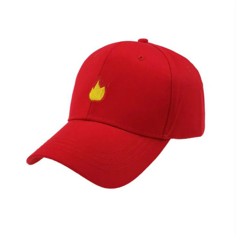 Вышивка огонь бейсбольная кепка для мужчин Уличная Snapback женская шляпа хип-хоп кепка пламя K поп папа шляпа Kpop Дальнобойщик Кепка Прямая