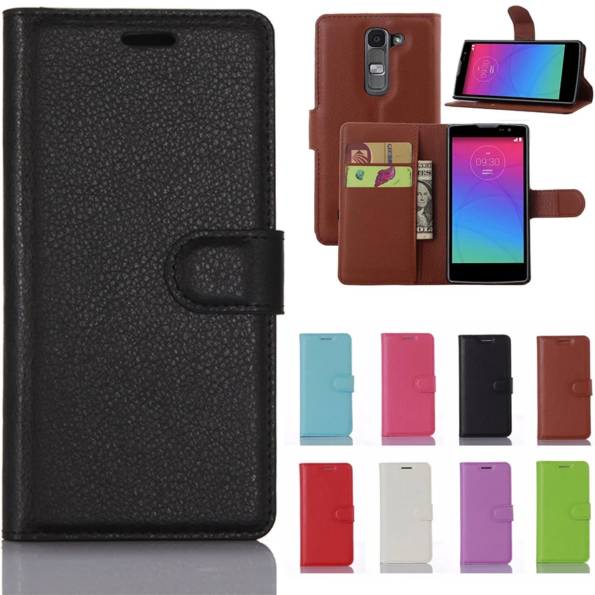 PU Leather Case For LG Spirit 4G LTE Wallet Case for LG
