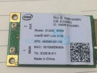 Мини сетевая карта для Intel Wifi link 5100 512AN_MMW Беспроводная PCI-E 300 Мбит/с Wifi Двухдиапазонная 2,4 г/5 ГГц подходит для Dell Asus acer