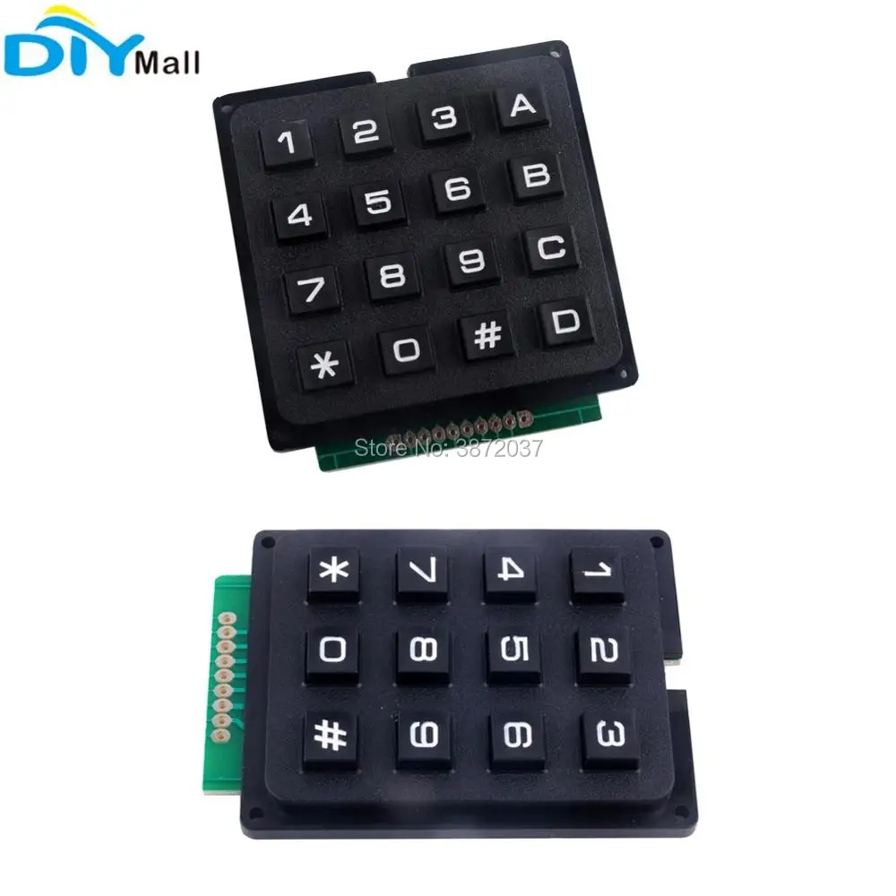 

4x3 4x4 Matrix Array 12 Keys 16 Keys Switch Keypad Keyboard Module for Arduino