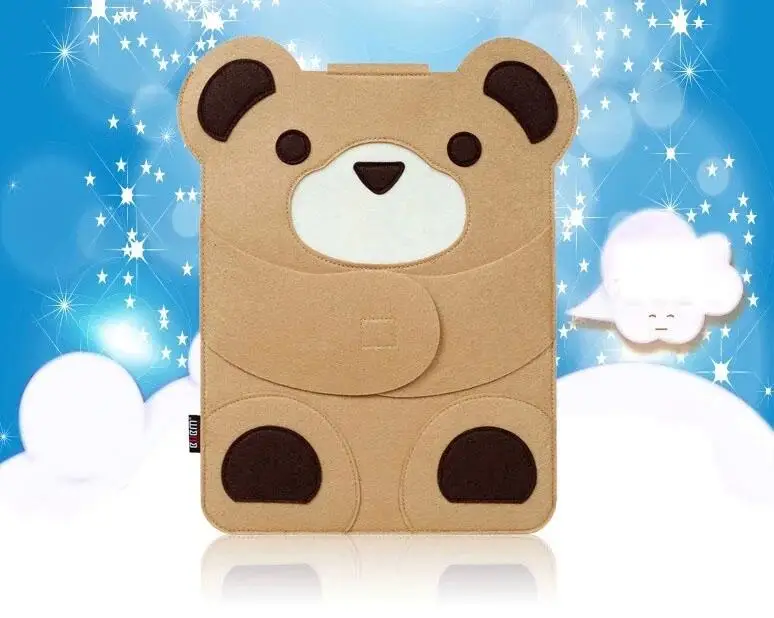 Wool Felt Laptop Bag for MacBook Air Pro 11 13 14 15 Notebook Sleeve Case for Apple Mac 13.3 15.4 Inch Cute Cartoon Character