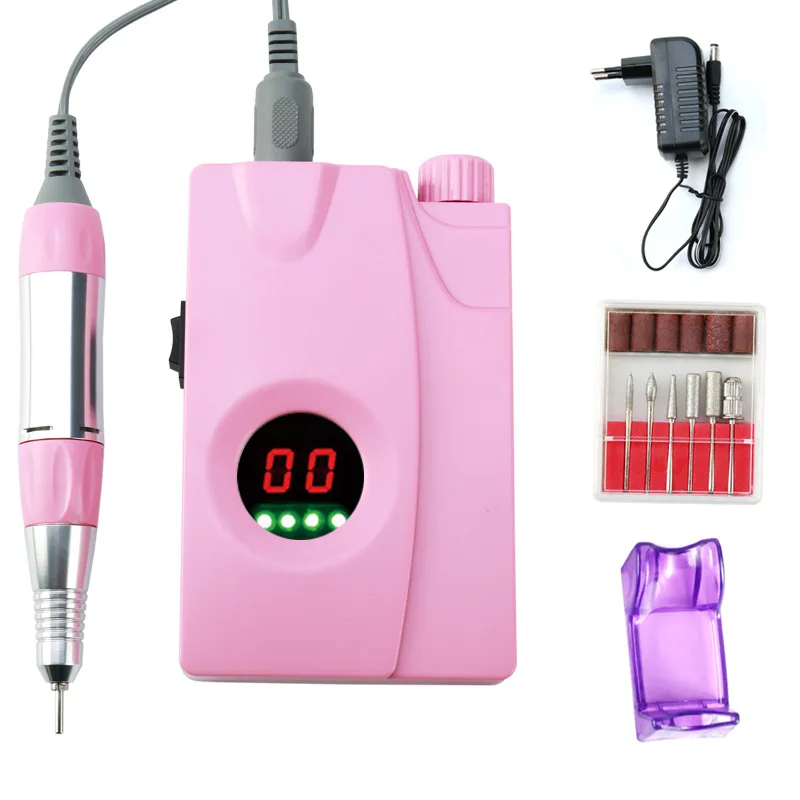 Electric Nail Drill Manicure Machine 30000RPM Acrylic Nail File Drill Manicure Pedicure Kit Rechargeable Nail Art Equipment цена Electric Nail Drill Manicure Machine 30000RPM Acrylic Nail File Drill Manicure Pedicure Kit Rechargeable Nail Art Equipment цены онлайн