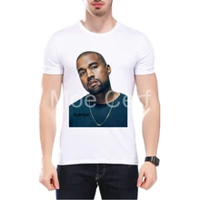 MOE CERF 2017 Summer Fashion Men T shirt KANYE WEST Music Tops Hiphop Fans Star Printed Tshirt Hipster Cool Tee L9-J-129