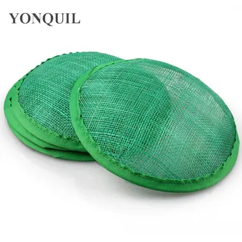 

5.2"(13cm) green sinamay fascinator base sinamay hair accessories nice DIY hair accessories 30pieces/lot Free shipping MYQH019GR
