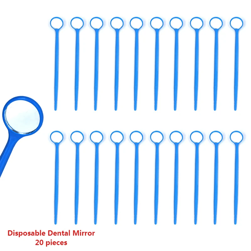 PlasticDentalMirror20PcsDisposableMirrorDental3ColorsDentist