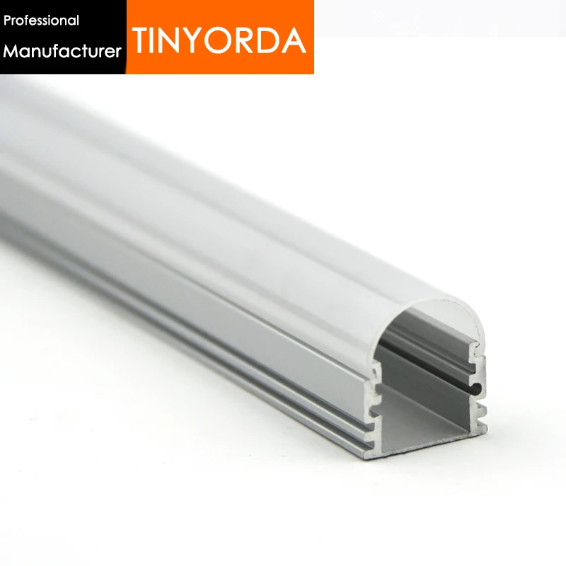 

Tinyorda 100Pcs (1M Length) Led Alu Profile Led Channel Profil for 12mm LED Strip Light [Professional Manufacturer]TAB1719