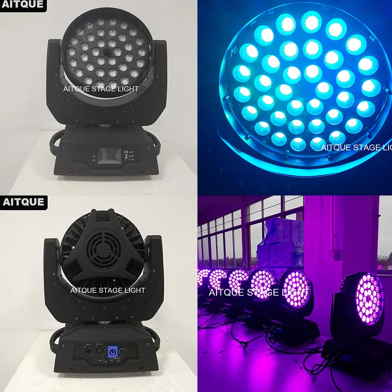 

6lot Stage lighting moving head 36x10 led moving wash with zoom rgbw moving heads led wash light 36x10w