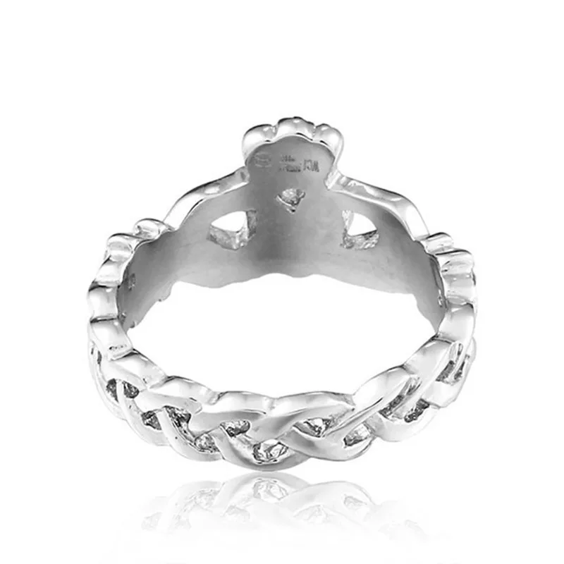 Irish Claddagh Rings For Women Hand Love Heart Crown Wedding Engagement Ring Best Friends Friendship Ring Alliance R186G 6