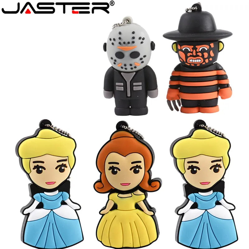 

JASTER USB Flash Drive 32G "Freddy Vs Jason" Memory stick Pen Drive 64G pendrive U disk 4GB 8GB 16GB