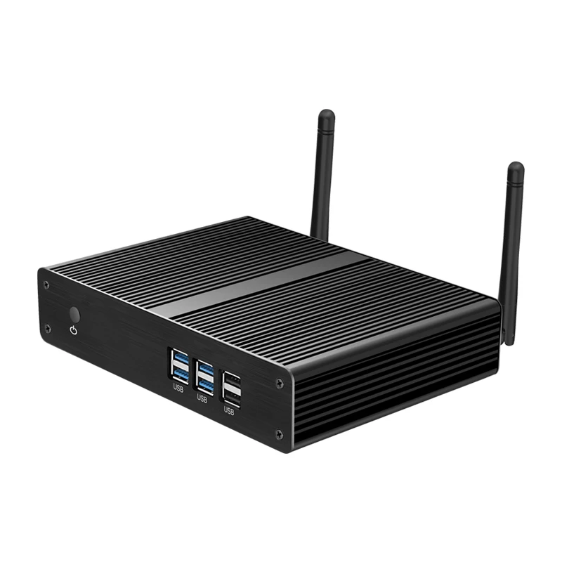 

Fanless Mini Desktop PC Intel Celeron 2955U i3-7100U 8GB RAM 120GB SSD Windows 10 300M WiFi Gigabit Ethernet Mini Computer PC