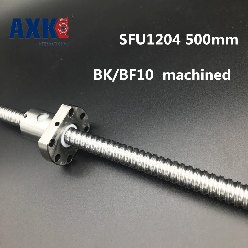 

2018 Axk Linear Rail Free Shipping 1 Pc 12mm 1204 Ball Screw Sfu1204 500mm Plus 1pc Rm1204 Nut Cnc Parts Bk/bf10 End Machined