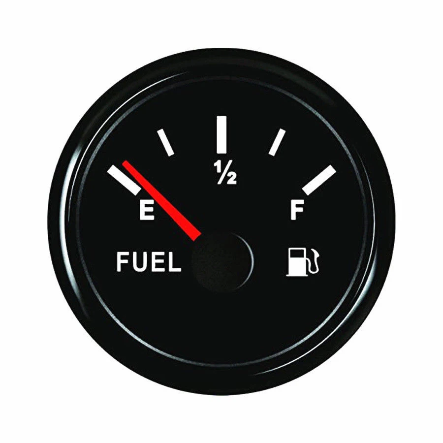 

12V 24V Black Gas Fuel Level Gauge Yacht Trim Tank Indicator Kit For Car Marine