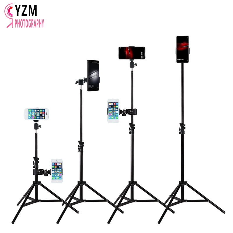  1.6M Adjustable Tripod Stand With 1/4 Screw Head for ring fill Light Photography Reflector Studio S