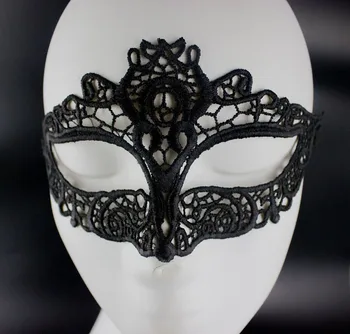 

5pcs Black Sexy Lady Lace Mask Cutout Eye Mask for Masquerade Party Fancy Dress Costume Free Shipping