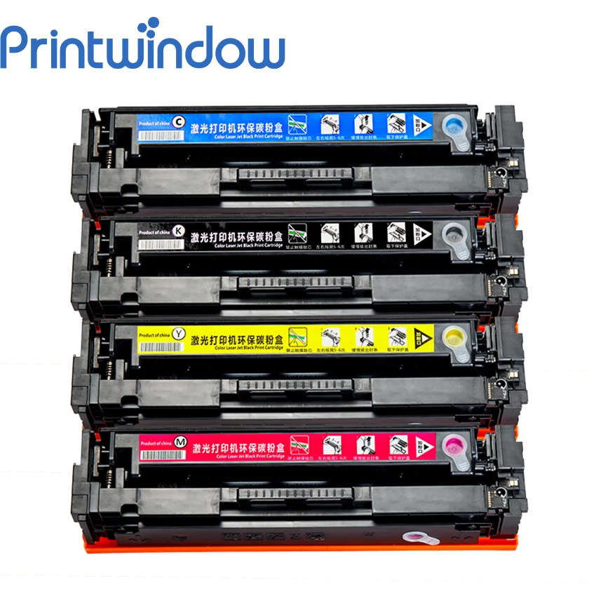 

Printwindow Compatible Toner Cartridge CF410A CF411A CF412A CF413A for HP M452DN/M452NW/M452DW M477FDW/M477FNW 4X/Set