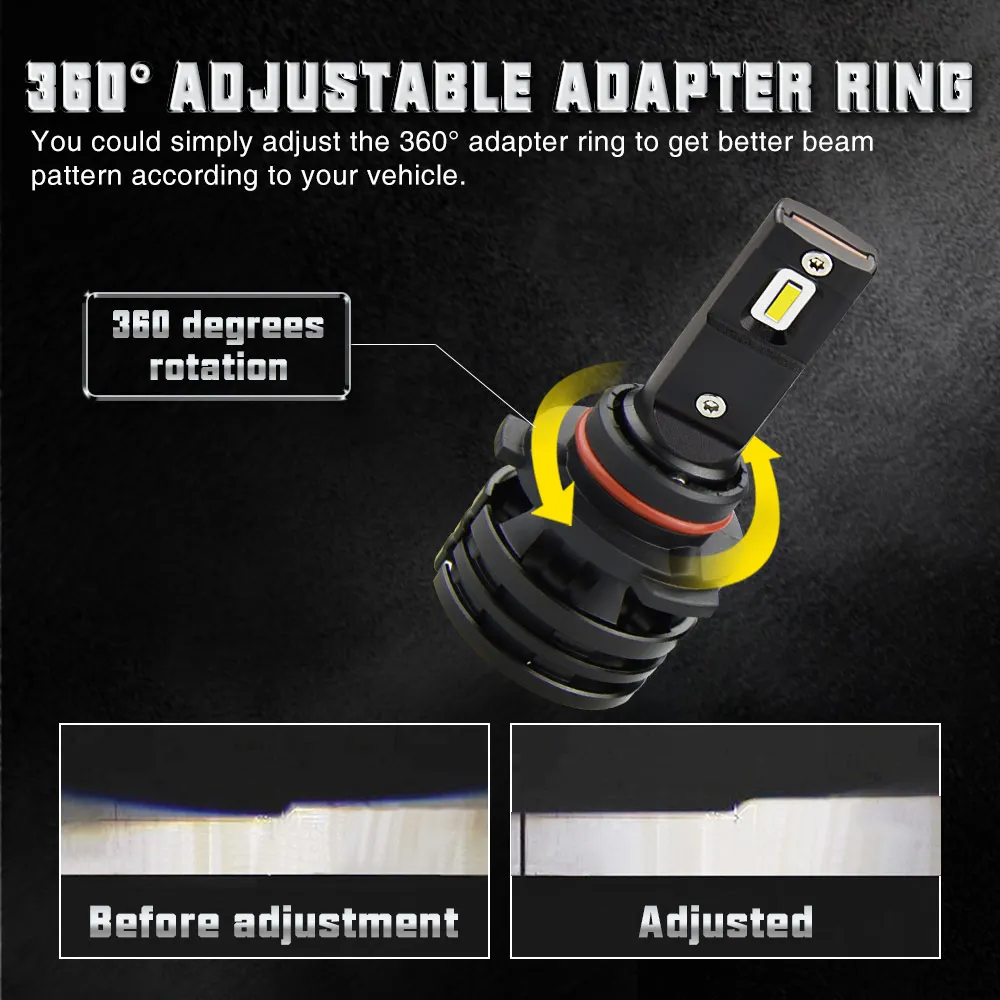 AUXITO мини H4 светодиодный фар H11 9005 HB3 9006 HB4 H8 H9 10000LM 6000 К белый свет для Kia Rio 4 K5 K3 Ceed Ford