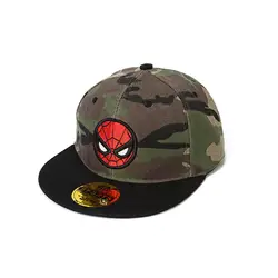 Детские человек паук Капитан Американский Супермен Фильм аниме snapback Бейсбол кепки хип хоп рэппер bboy танцор Кепка с вышивкой