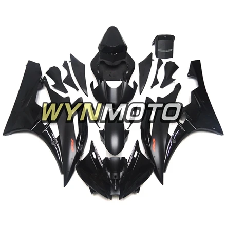 Полный впрыска ABS пластик Обтекатели для Yamaha YZF R6 Год 2006 2007 06 07 мотоцикл полный комплект обтекателя капоты черный, красный наклейка