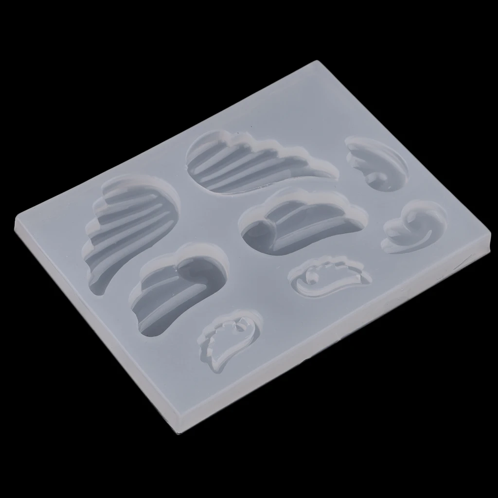 Angel Wing Cabochon Silicone Mold Mould For Epoxy Resin DIY Pendent Craft Wedding Cake DÉCor Mold Tools