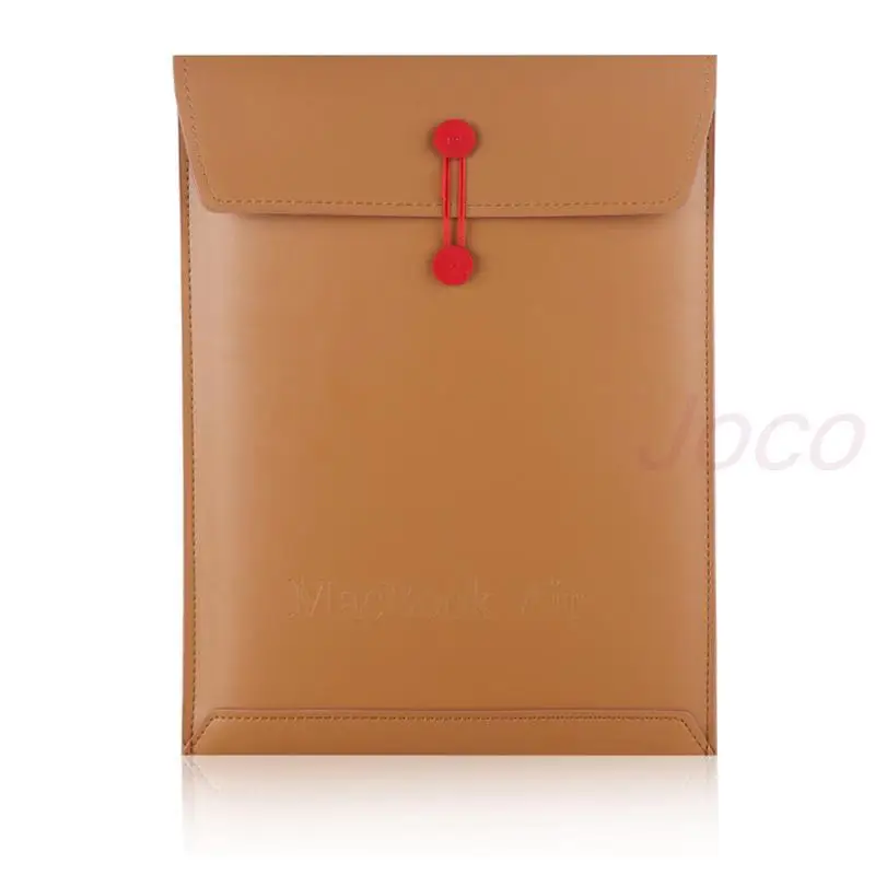 

PU Leather Laptop Envelope Case Bag Pouch For Macbook Air 11 13 Pro 13 15.4 Protecter notebook Sleeve+free rainbow logo sticker