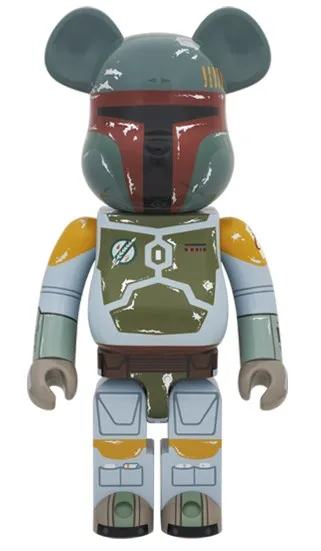 

BEARBRICK 1000% BOBA FETT Fashion Toy PVC Action Figure Collectible Model Toy Decoration