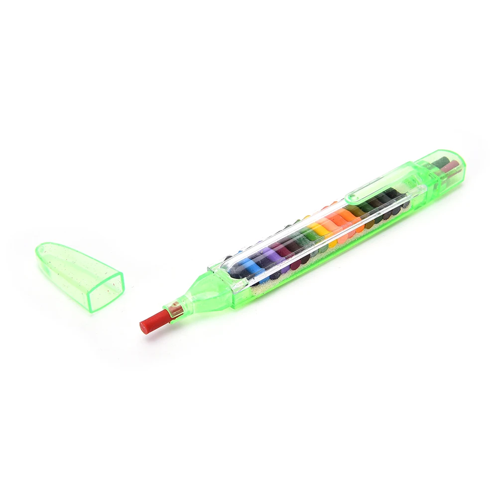 1 комплект новейший 20 цветов всплывающие мелки укладчик чертежный карандаш граффити ручка подарок для детей Дети масляные пастельные мелки ручка