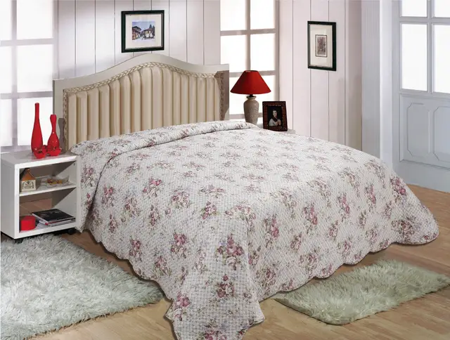 Dessus De Lit Boutis Patchwork