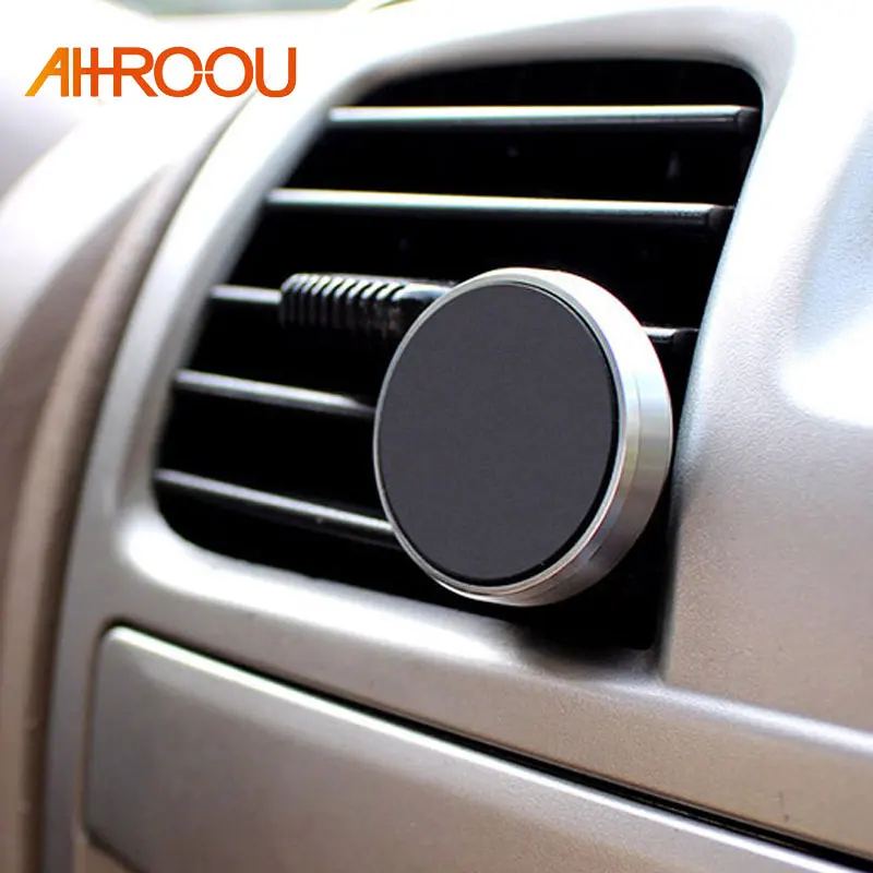 

AHHROOU Car Phone Holder Magnetic Air Vent Mount Mobile Smartphone Stand Magnet Support Cell Cellphone Telephone Desk in Car GPS