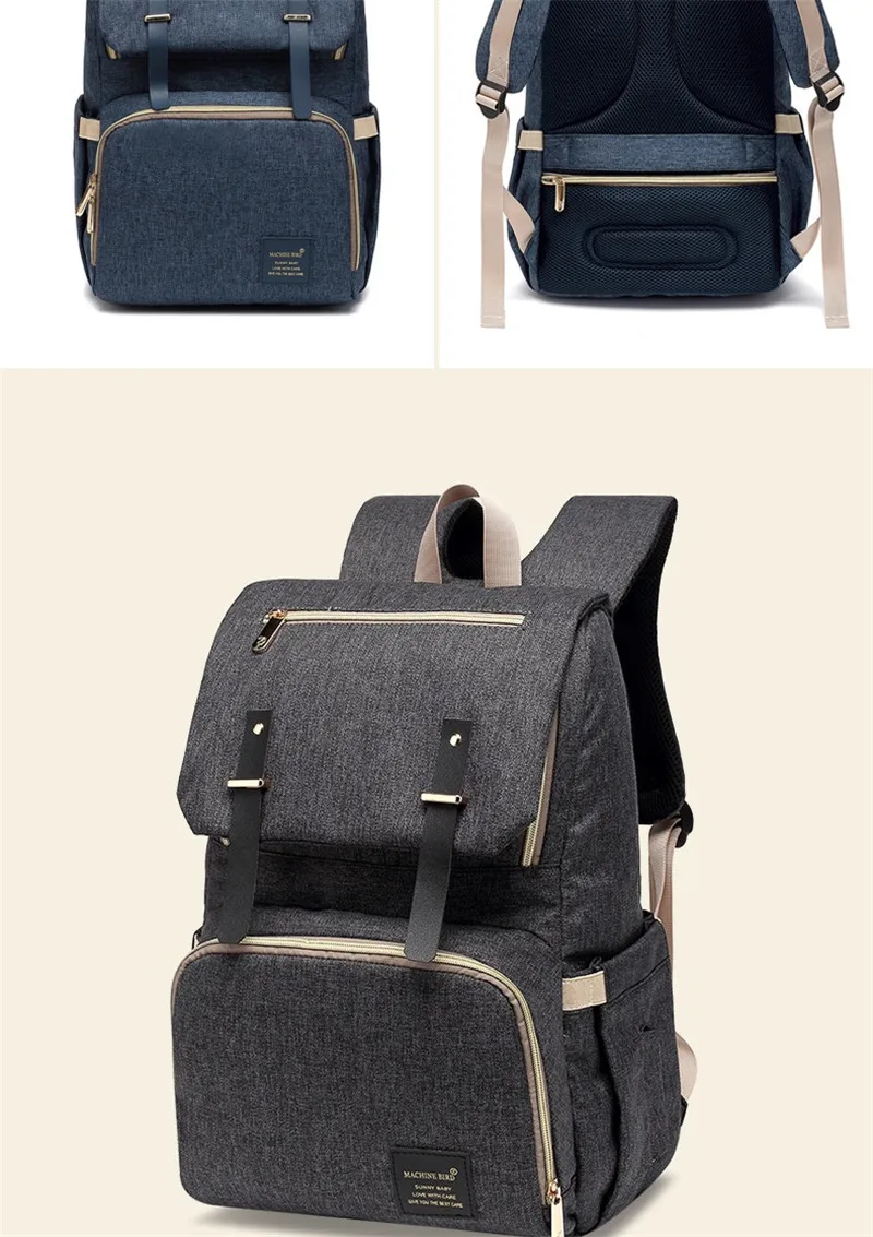 Korean Style Baby Diaper Changing Bags Mother&Kids Out Travel Milk Bottle Bag Multifunctional Large Capacity Mother Backpack 21