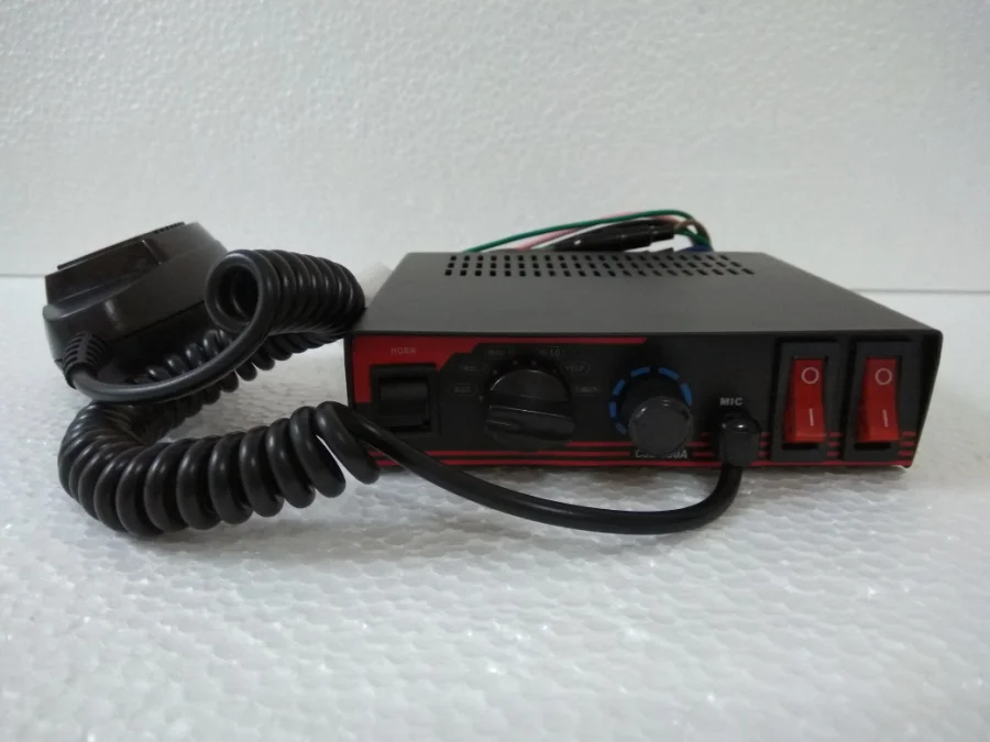

CJB100A 100W car alarm warning Amplifier 7 warning sounds with microphone,2 light switches,volume adjust(without speaker)