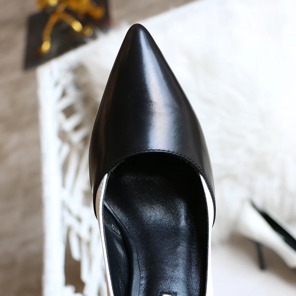 Pointed High Heels/Women's Pumps Are Designed For Sexy Fashion Women For Parties And Made Of Genuine Leather 2019 MANGOYISA