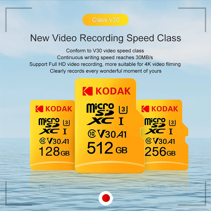 Kodak микро сд microsdxc 16ГБ 32ГБ 64ГБ 128ГБ сд карта U1 U3 флеш TF карта памяти флешка на камера смартфон микро планшет видеорегистратор автомобильный карта памяти для телефона скидки распродажа горящие товары